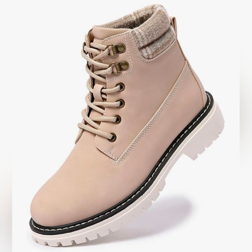 CARLKARIDA Women's Waterproof Hiking Boots Lightweight Non Slip‎ 10 Pink MSRP$60